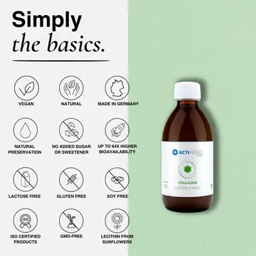 Soutien au collagène végan liposomal