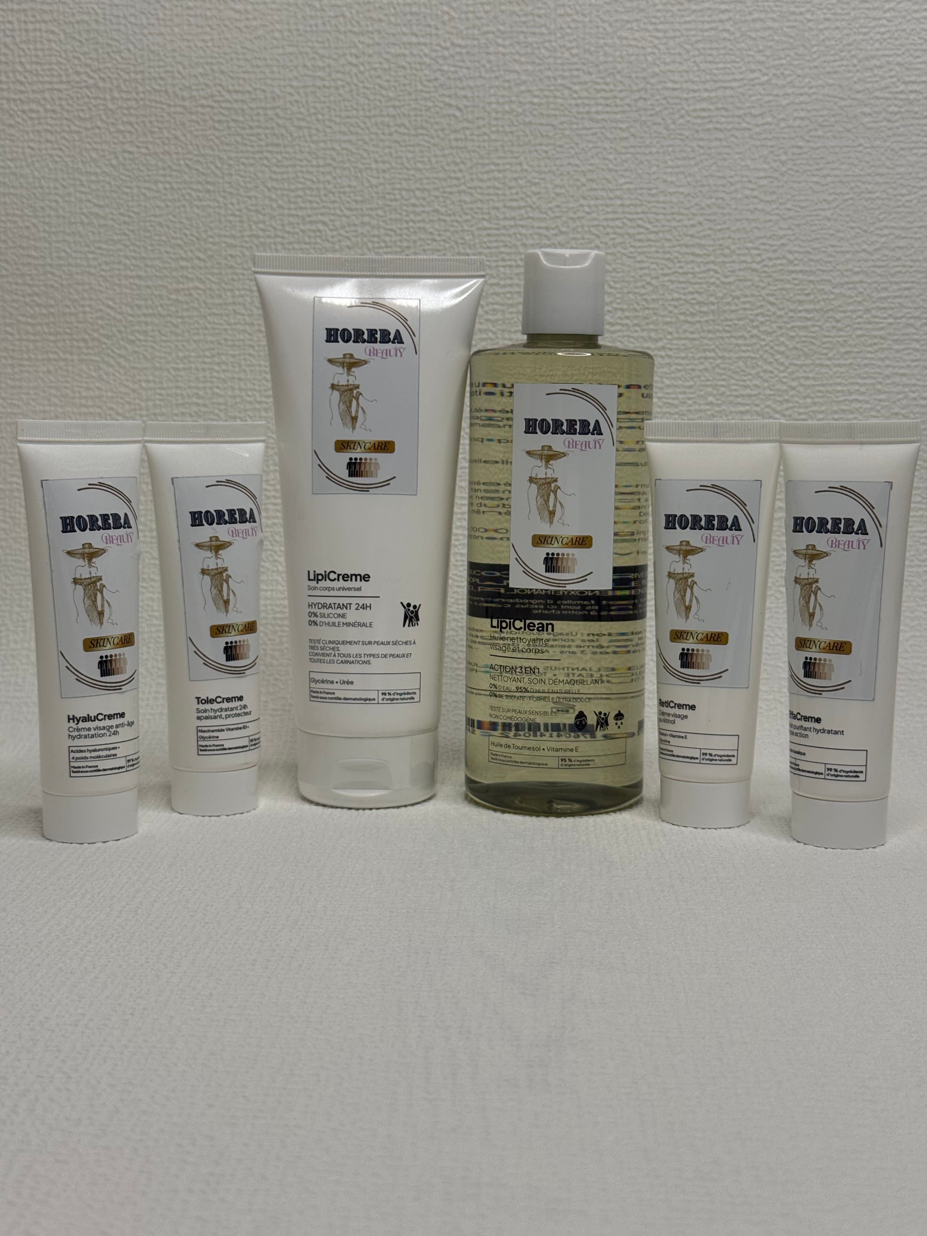 Horeba - lipiclean 400 ml- Huile nettoyante et démaquillante visage et corps - nutrition intense et souplesse.