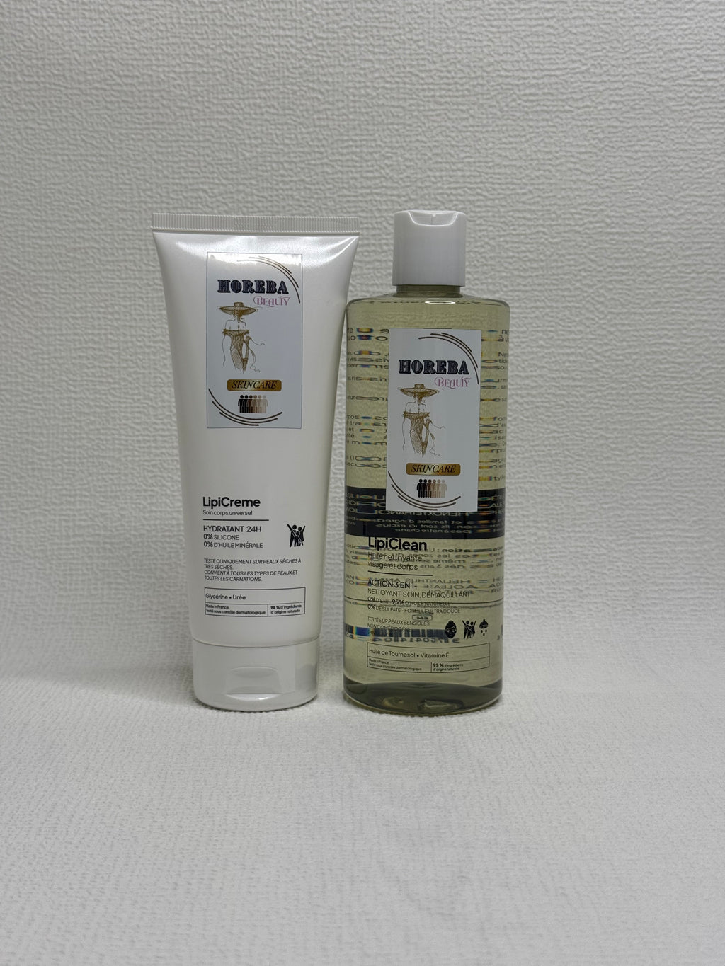 Horeba - lipiclean 400 ml- Huile nettoyante et démaquillante visage et corps - nutrition intense et souplesse.