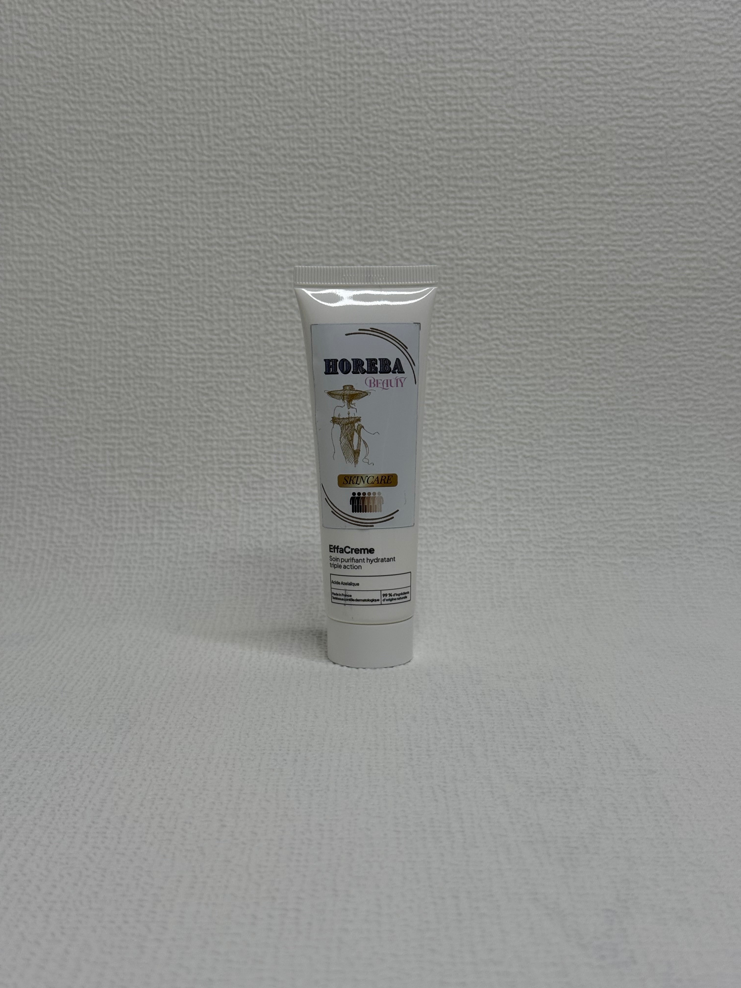 Horeba - Effacrème 50 ml : Soin visage purifiant et clarifiant à l' Acide azélaïque