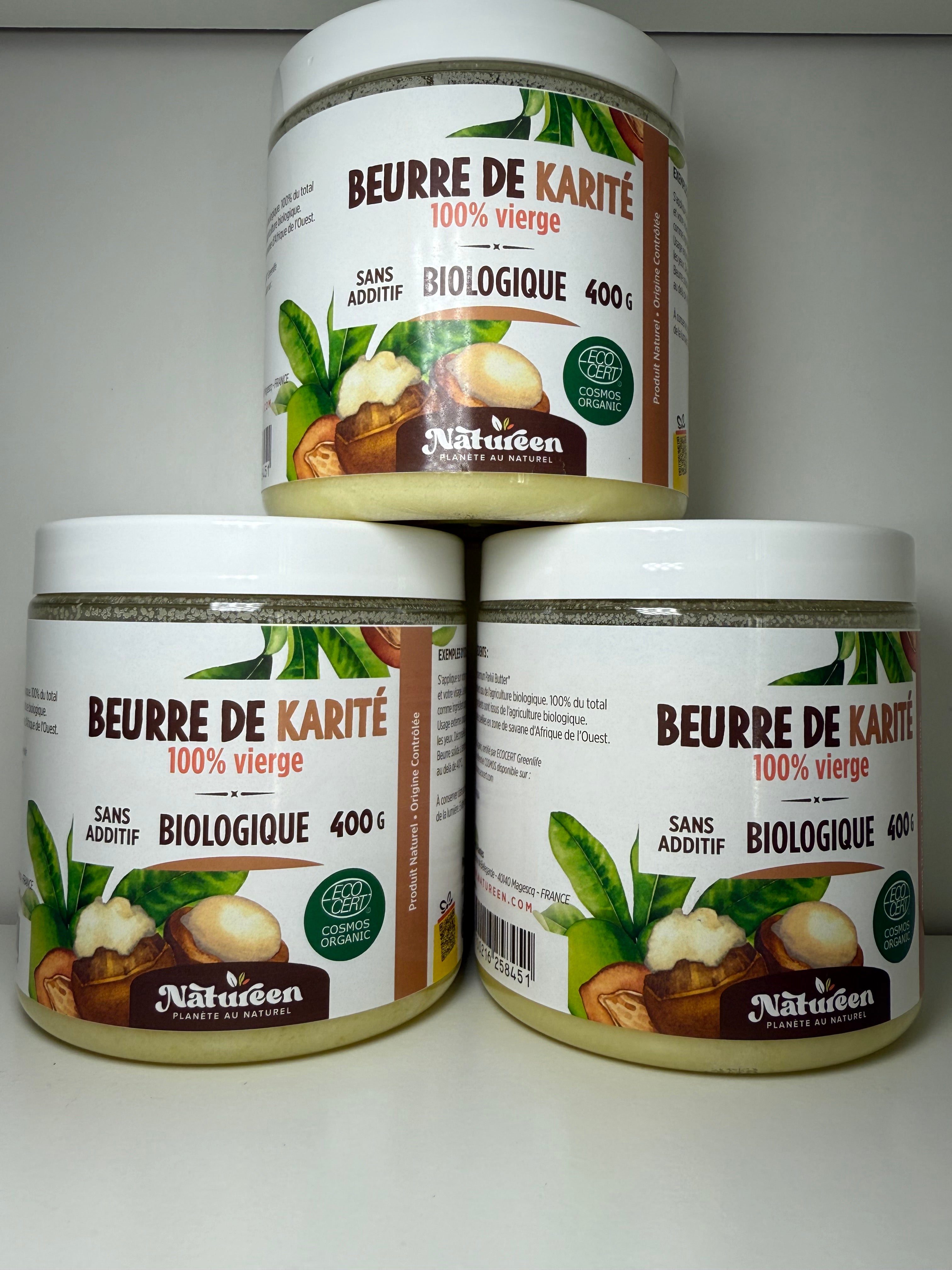 Beurre de karité 100% vierge biologique 400g