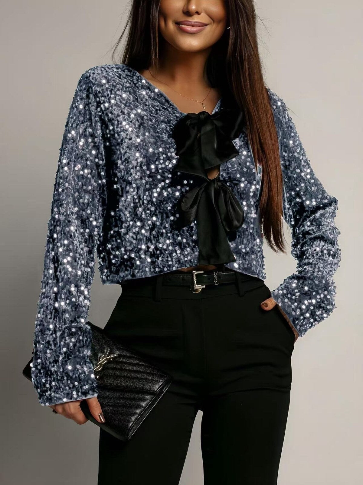 Top à sequins TU 34/44 made in Italie